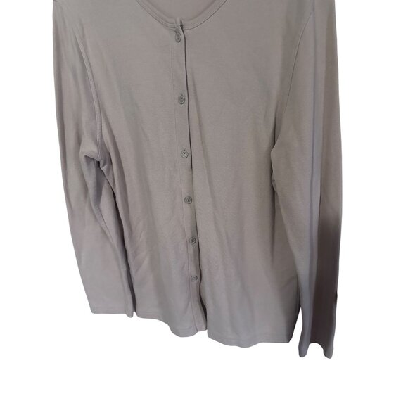 Bobbie Brooks tan button up cotton cardigan sweater size XL - Picture 3 of 6